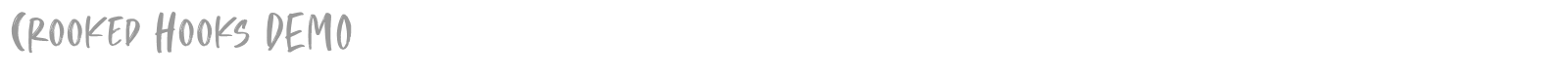 Crooked Hooks font preview